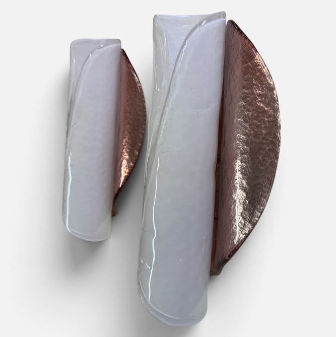 Pair Of Murano Glass Wall Sconces From The 1980s -photo-8