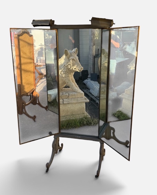 Psyche - Triptych Mirror On A Stand By Brot Paris, Circa 1930 - Fashion Boutique 