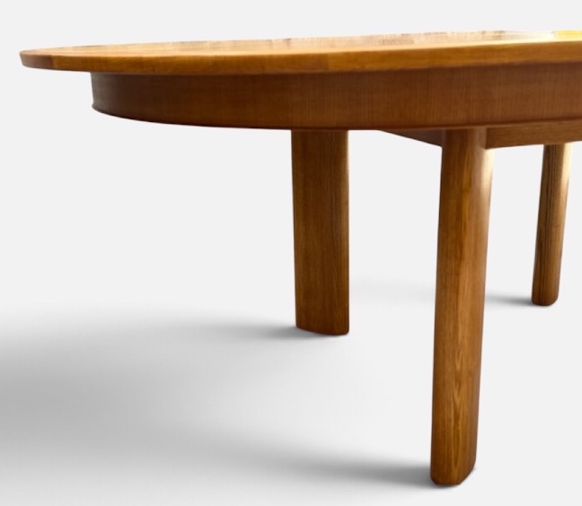 Large Dining Table From The 1940s And 1950s, 150 Cm In Diameter-photo-4