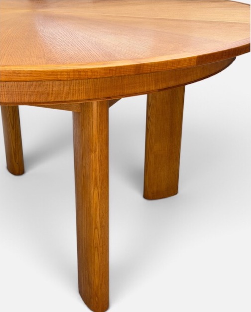 Large Dining Table From The 1940s And 1950s, 150 Cm In Diameter-photo-1