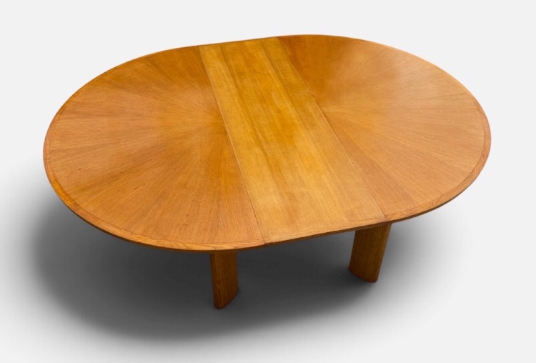 Large Dining Table From The 1940s And 1950s, 150 Cm In Diameter-photo-5