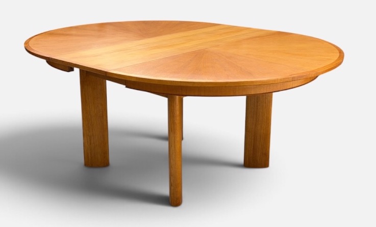 Large Dining Table From The 1940s And 1950s, 150 Cm In Diameter-photo-6