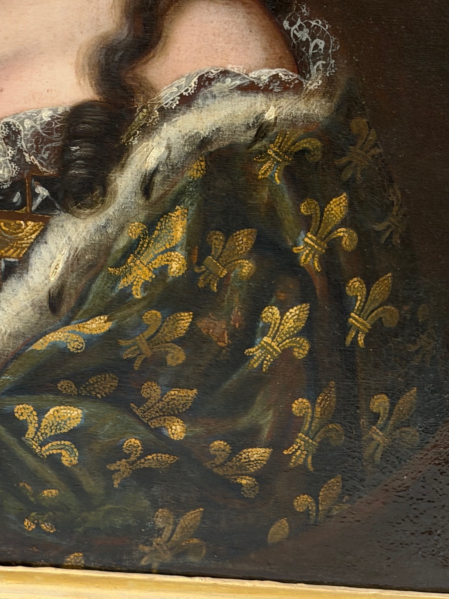 Portrait de Marie - Adélaïde de Savoie Duchesse de bourgogne dauphine de France (1685-1712)-photo-3