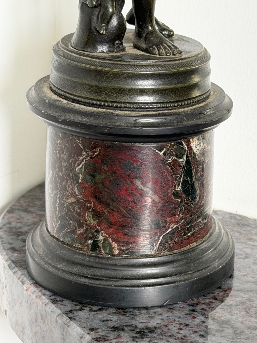 Empereur Auguste dit de Prima Porta bronze du grand tour Italie XIXème d’après l’antique -photo-1