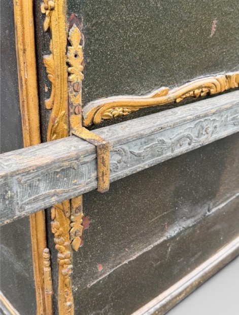 Chaise à porteur d’époque Louis XV - Armoiries d’alliance sous couronne comtale XVIIIème -photo-8