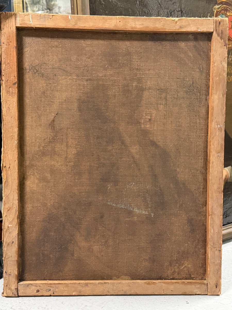 École Française du XVIIIème siècle portrait d’homme décoré de l’ordre de saint Louis huile/toil-photo-8