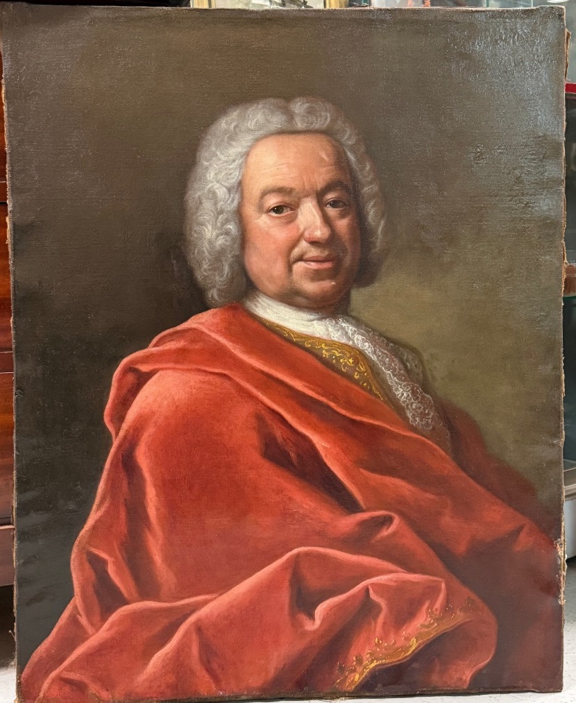 Louis de Fontaine (act.1723-1757) attribué à, portrait de A G Grimold de la Reyniere XVIIIème 