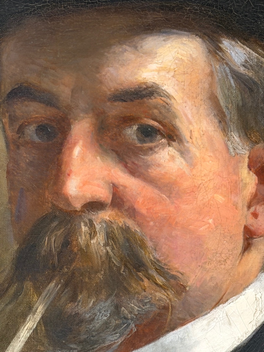 Hubert-emille Bellynck (1859–?)—probably A Self-portrait By The Painter, Dated 1902. Oil On Canvas-photo-4