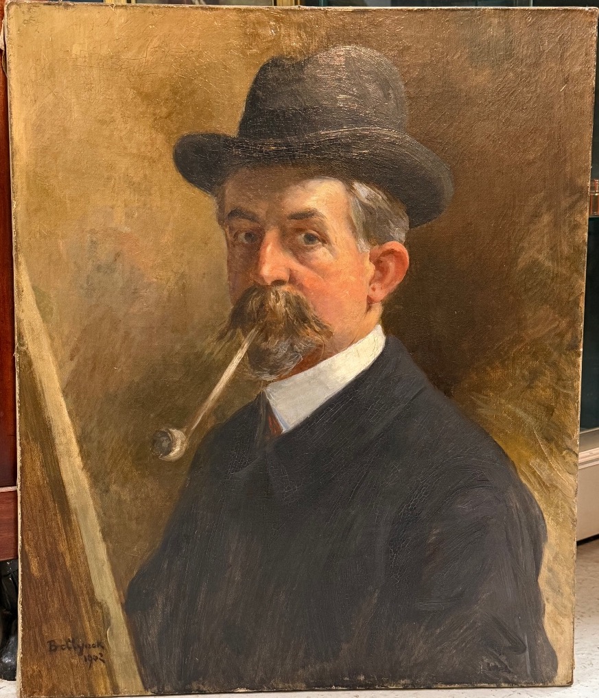 Hubert-emille Bellynck (1859–?)—probably A Self-portrait By The Painter, Dated 1902. Oil On Canvas