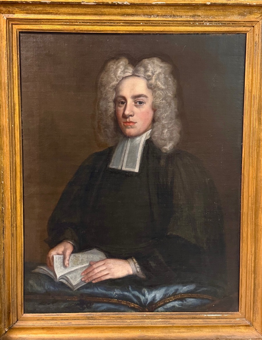 Godfrey KNELLER (1646-1723), attribué à  Portrait présumé du révérend J Frankland of Thirkleby