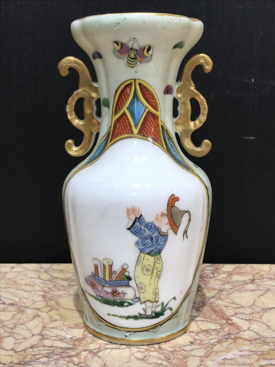 Pair Of Bayeux Porcelain Vases 19th Century-photo-2