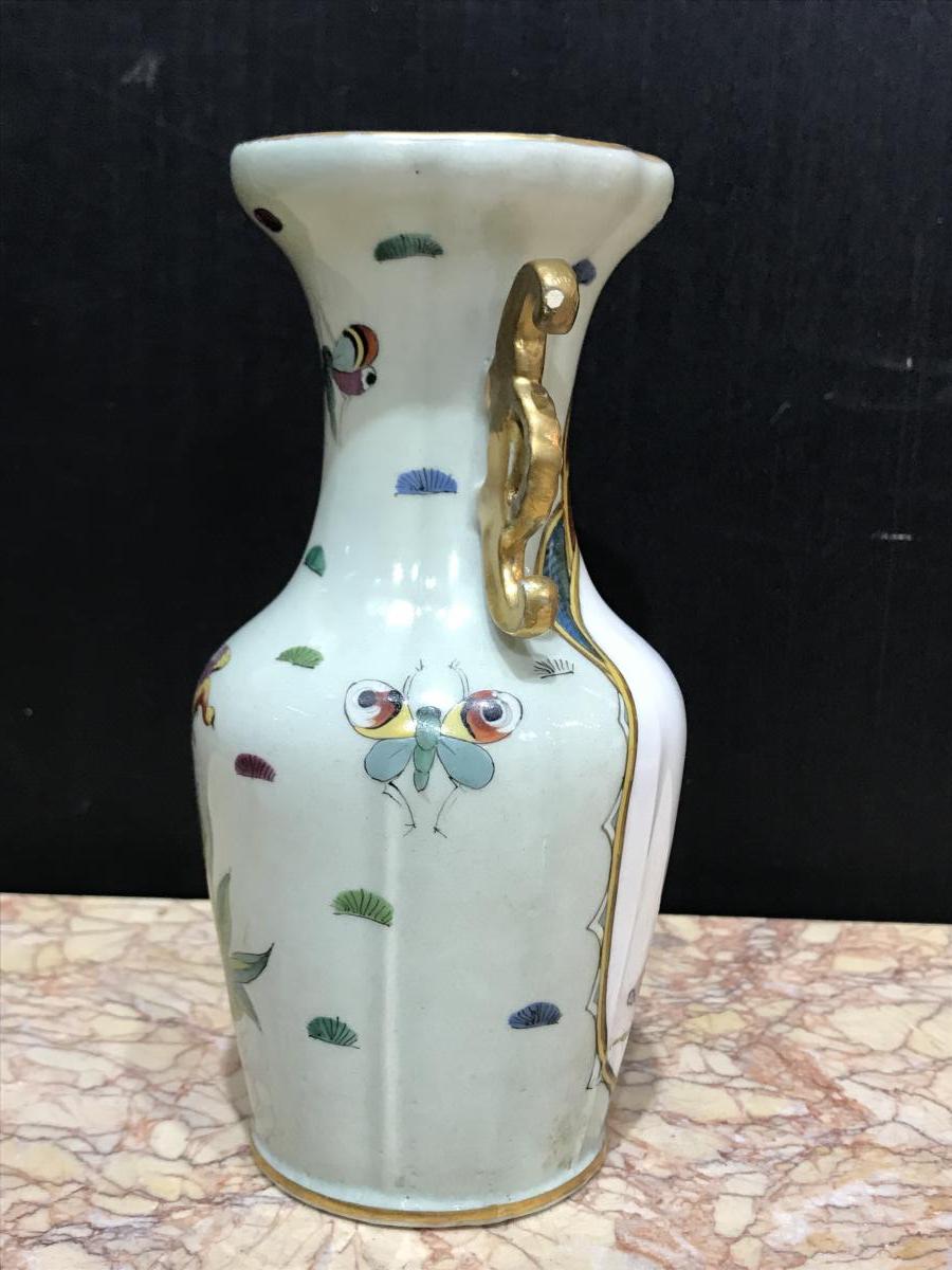 Paire De Vases Porcelaine De Bayeux 19éme Siécle-photo-6
