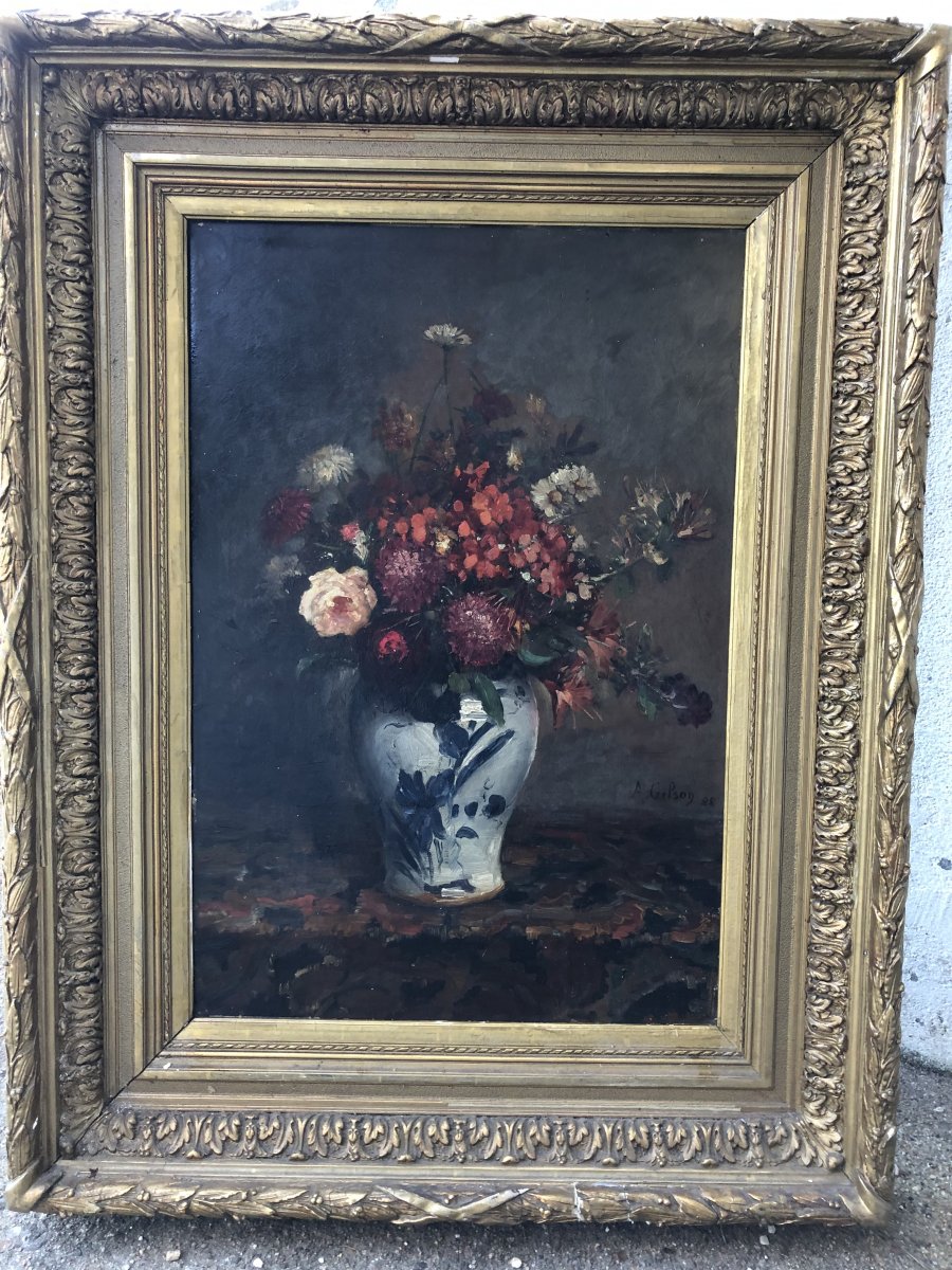 At . Gilson - Still Life With Bouquet Of Flowers-photo-6