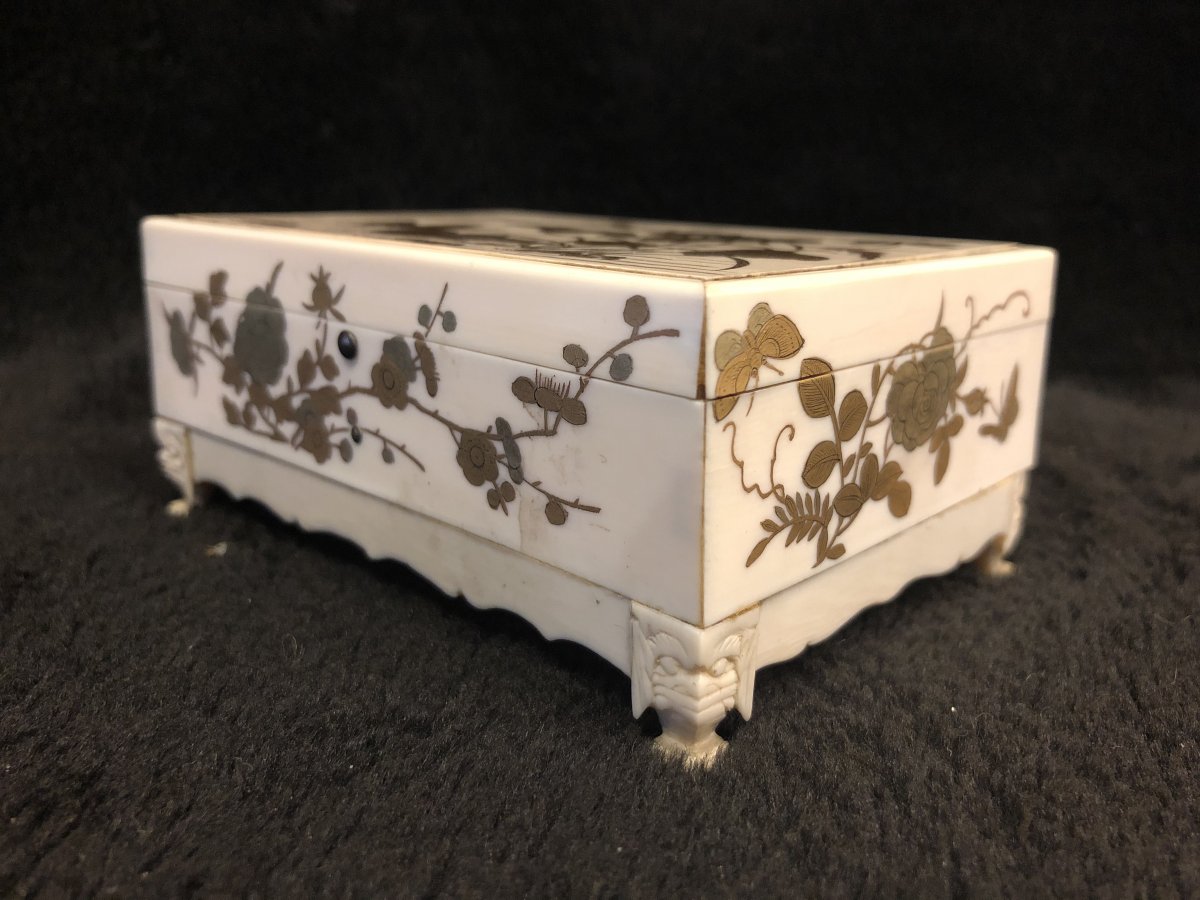 Box In Ivory And Lacquer From Japan Late Nineteenth-photo-4