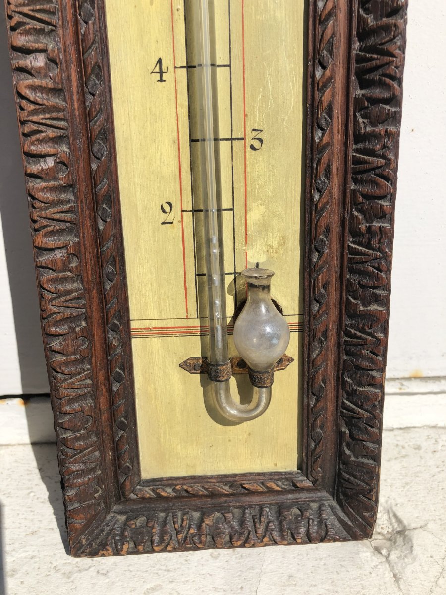 Pair Of Barometer - Thermometer-photo-3