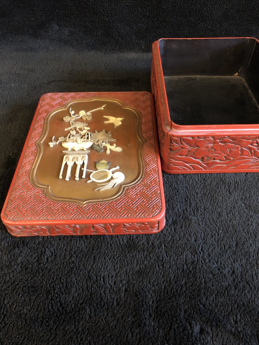 Lacquer Box From Japan Late Nineteenth-photo-6