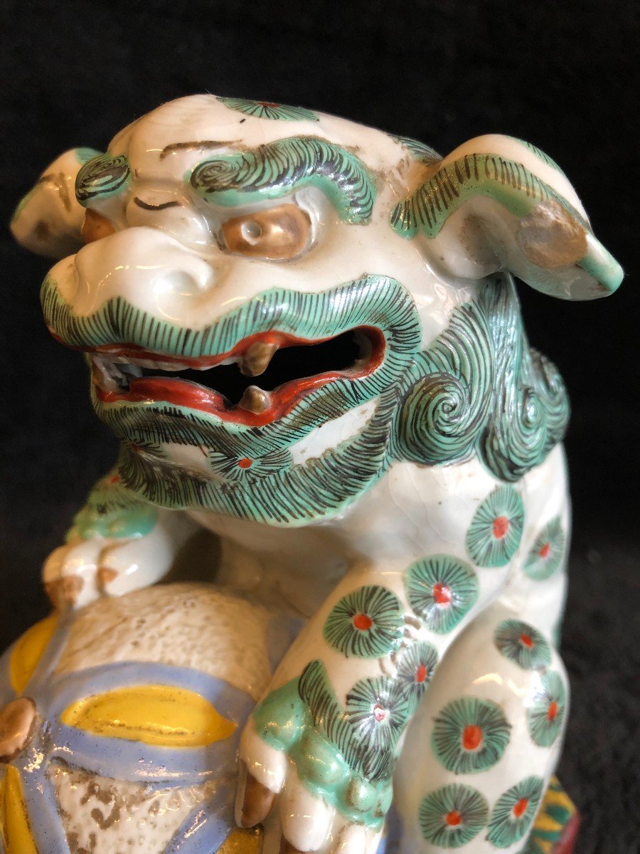 Chien De Fo Porcelaine De Chine Fin XIXème-photo-7