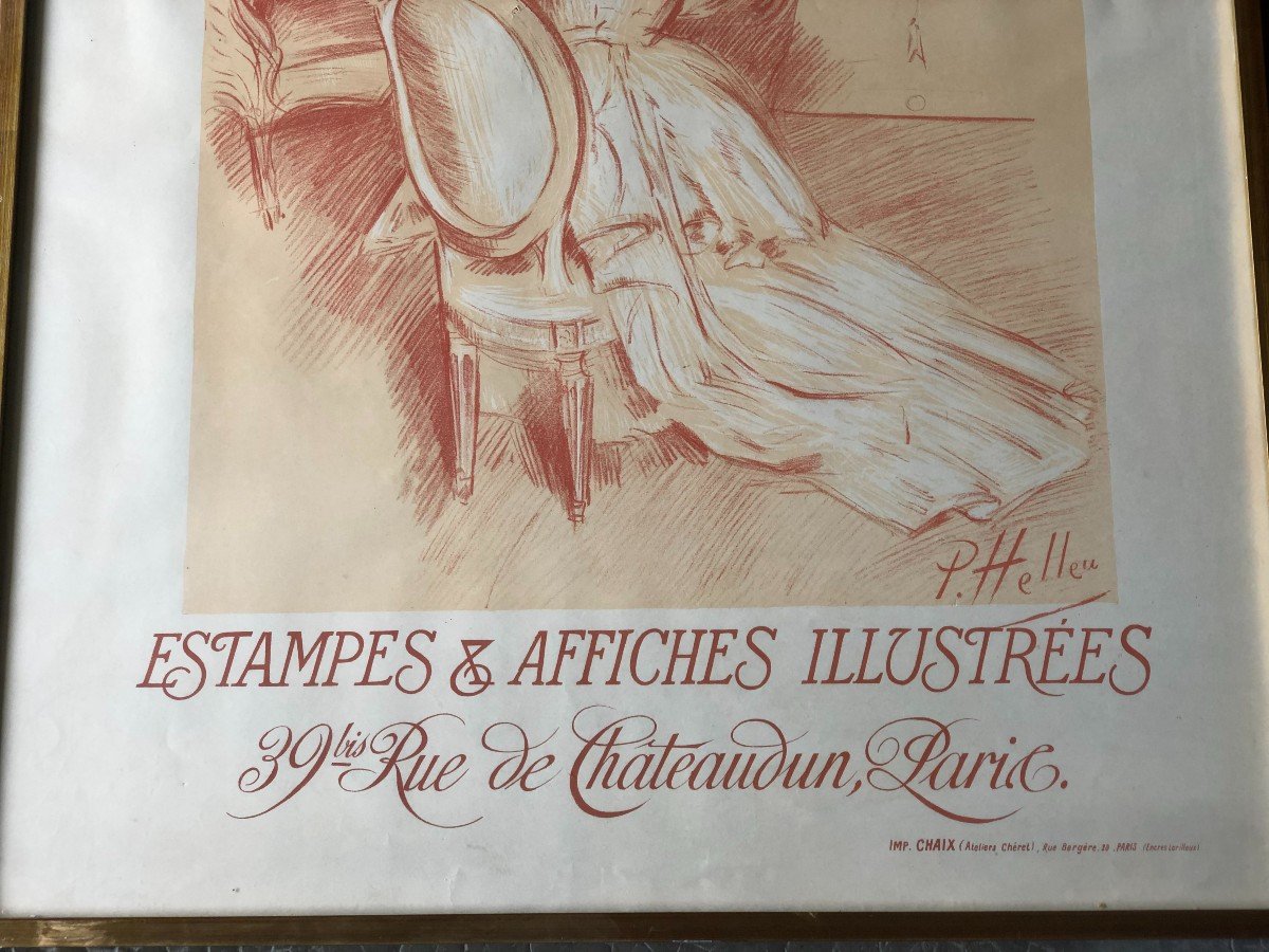 Paul César Helleu - Femme Dessinant - Ed. Sagot Vers 1900-photo-5