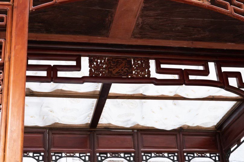 Important Chinese Or Vietnamese Wedding Bed With Its Canopy And Alcove-photo-3