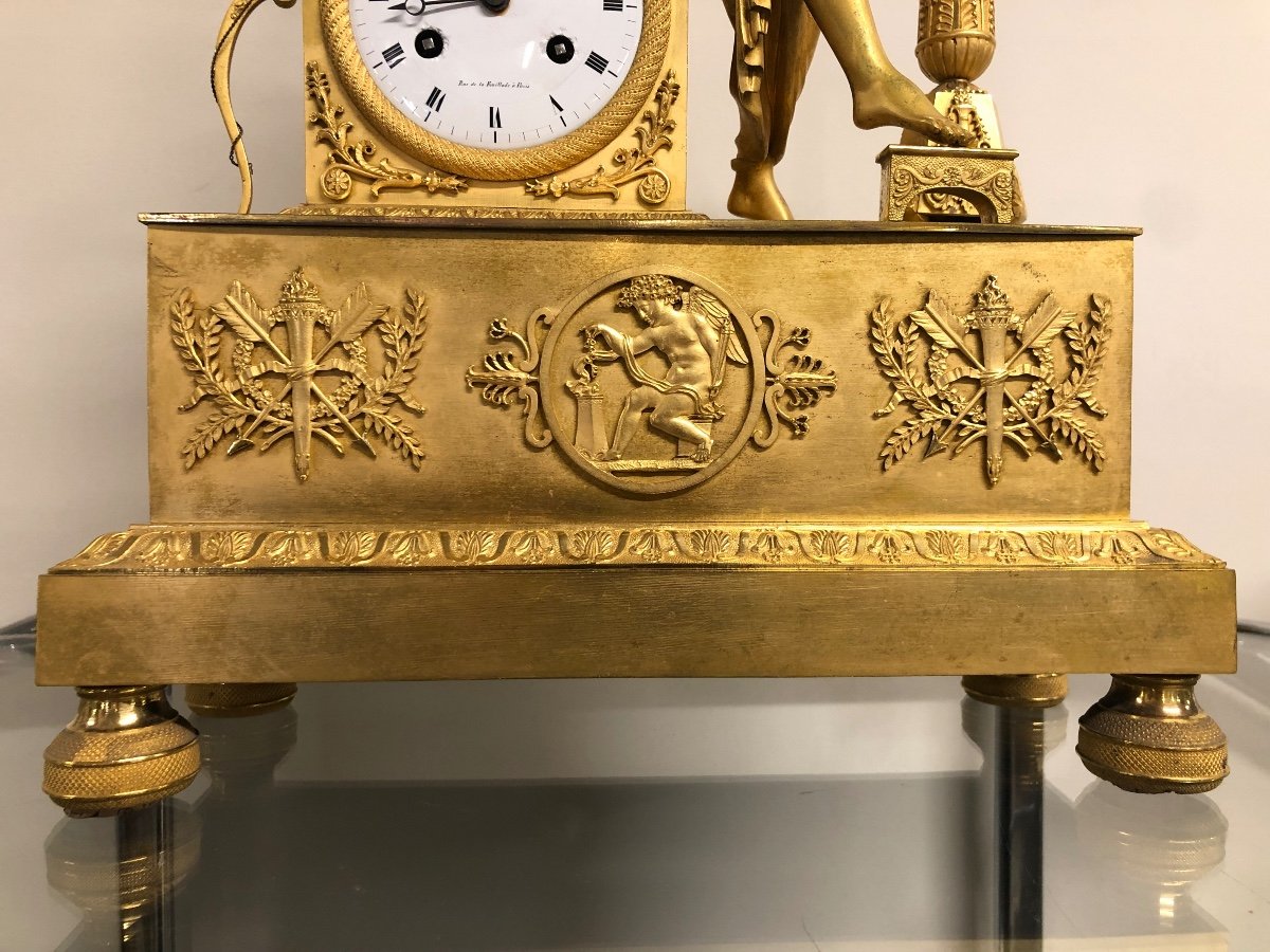Pendulum Gilt Bronze Empire Restoration-photo-3