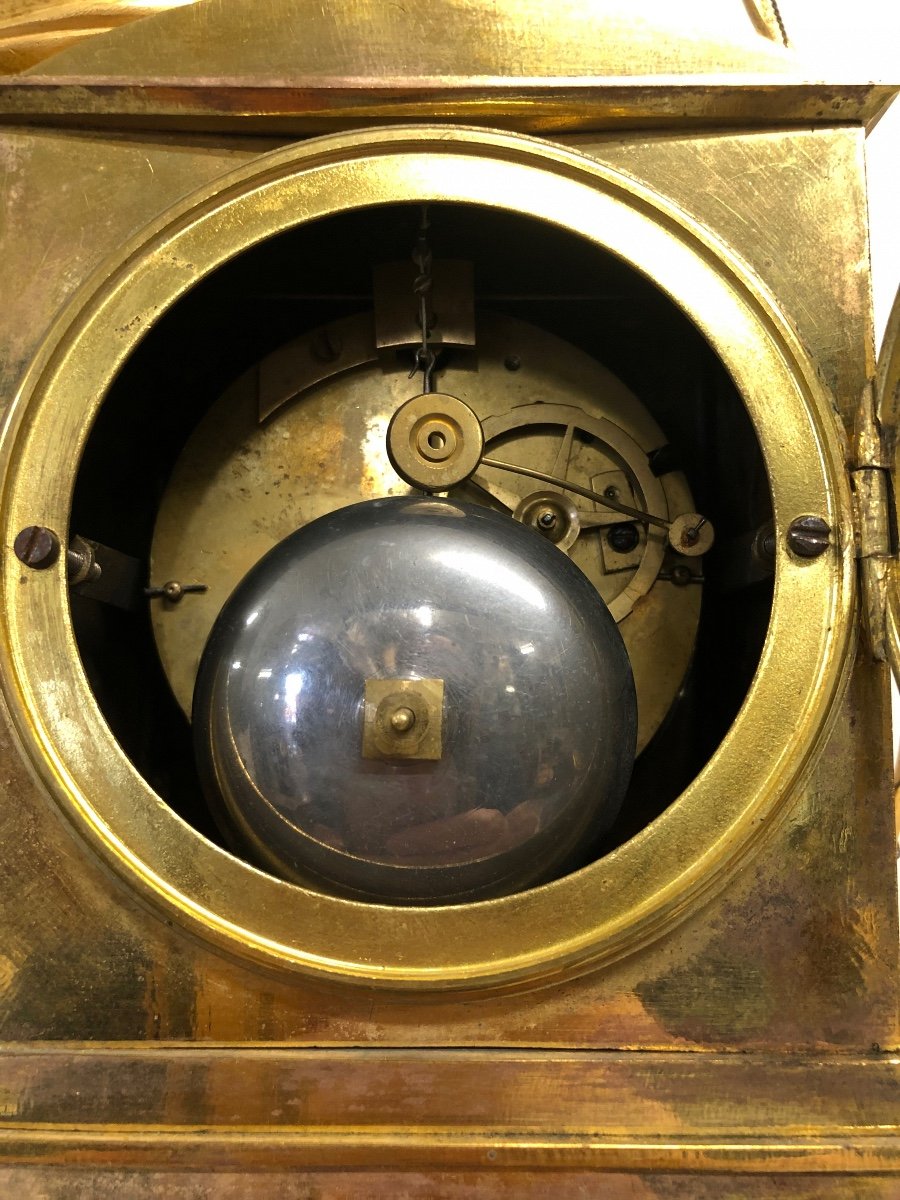 Pendulum Gilt Bronze Empire Restoration-photo-6