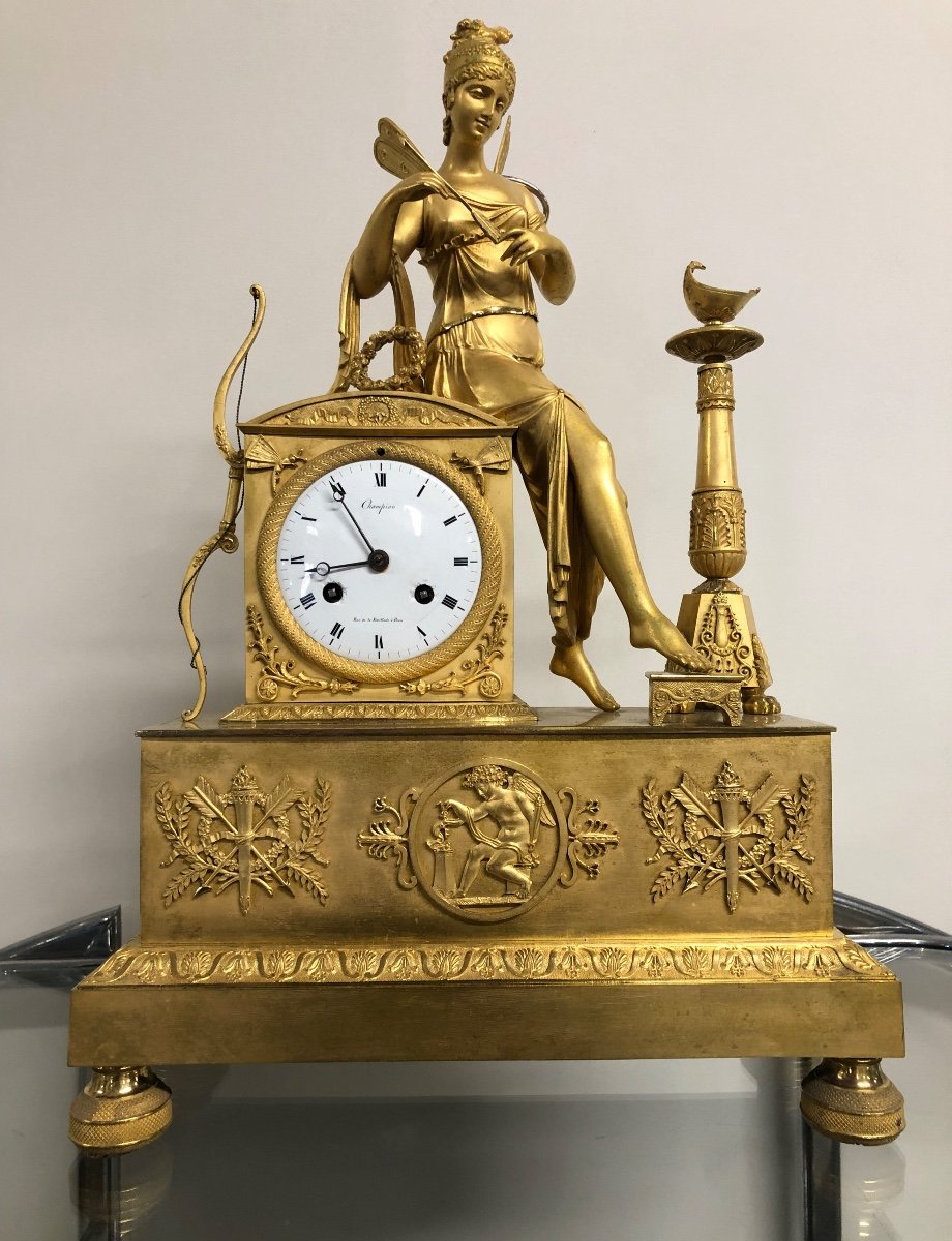 Pendulum Gilt Bronze Empire Restoration