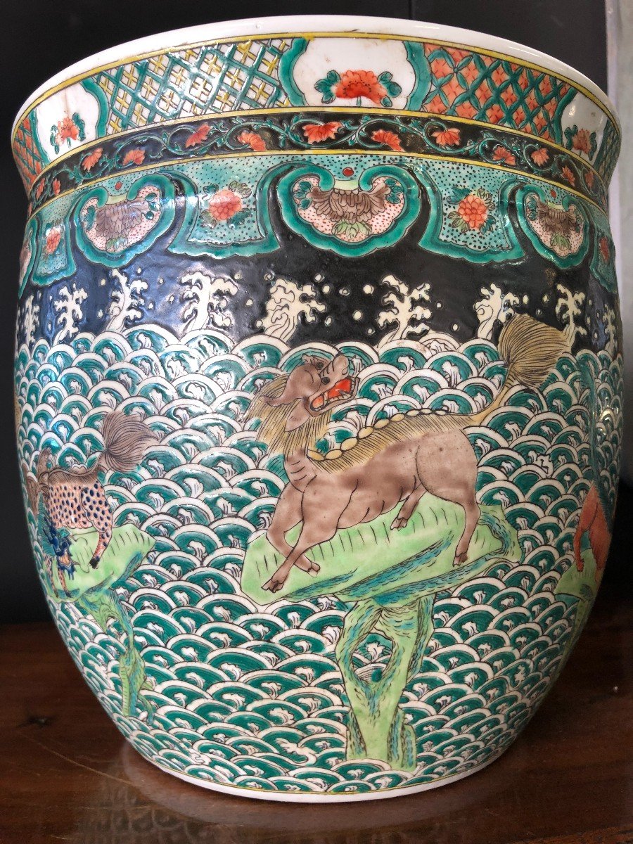Bassin A Poissons - Aquarium - Porcelaine De Chine -photo-2