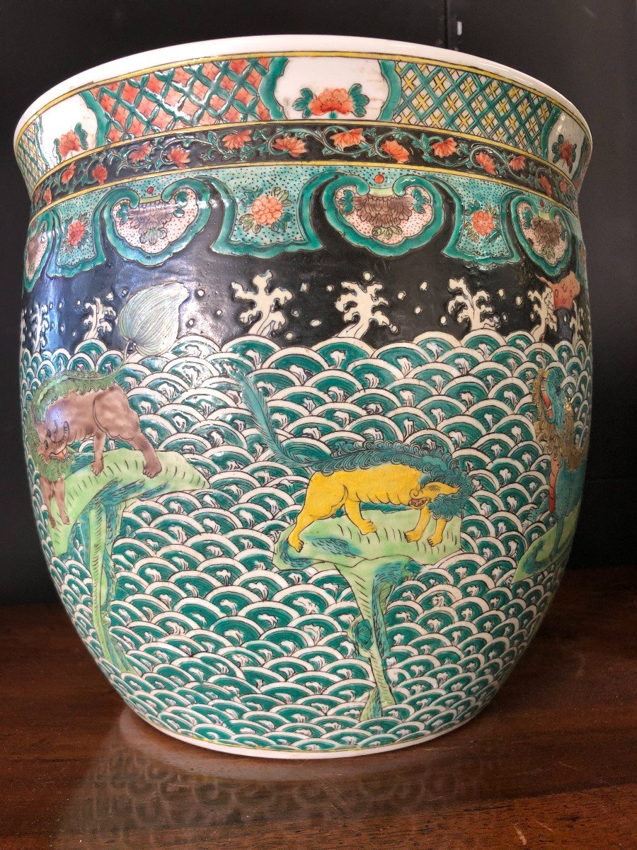 Bassin A Poissons - Aquarium - Porcelaine De Chine -photo-4