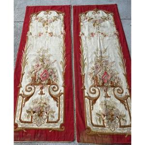 Pair Of Aubusson Tapestry Doors Late Nineteenth