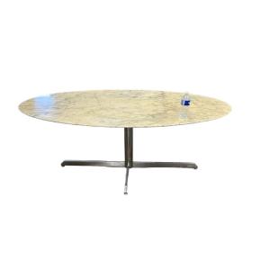 Florence Knoll Large Oval Table For Roche Bobois Circa 1960 - L 187 Cm   