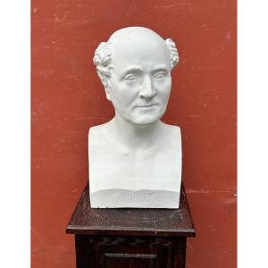 Paul Antoine Dubois (1795-1871) Obstetrician Doctor - 19th Century Library Bust No. 8