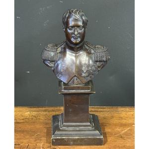 Bust Of Napoleon Bonaparte Emperor In Bronze From The 19th Century 