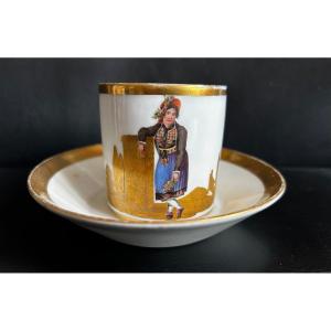 Litron Porcelain Cup From The Early 19th Century - Empire