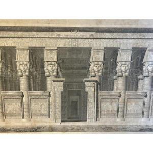 Rare Grande Gravure Description De L’egypte Pendant L’expédition de Napoléon- vers 1820 empire