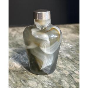 Tabatière Chinoise en agate d’époque fin XIXéme ou début XXéme - snuff bottle - Chine 