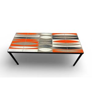 Navettes Coffee Table By Roger Capron, Vallauris, France, 1960s 