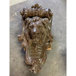 Large Decorative Architectural Ceramic Tile, Decorative Wall Element For A House Facade, H 96
