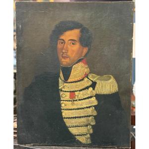 Portrait Of A Soldier From The Early 19th Century, During The Napoleonic Empire Era