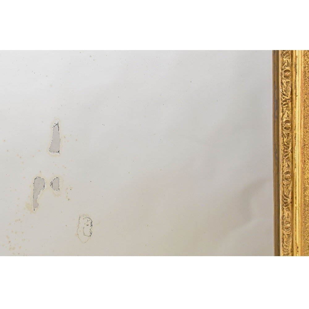 Miroir Louis Philippe, Rectangulaire, Miroirs Doré Anciens, XIXè Siècle. (SPR150)-photo-5