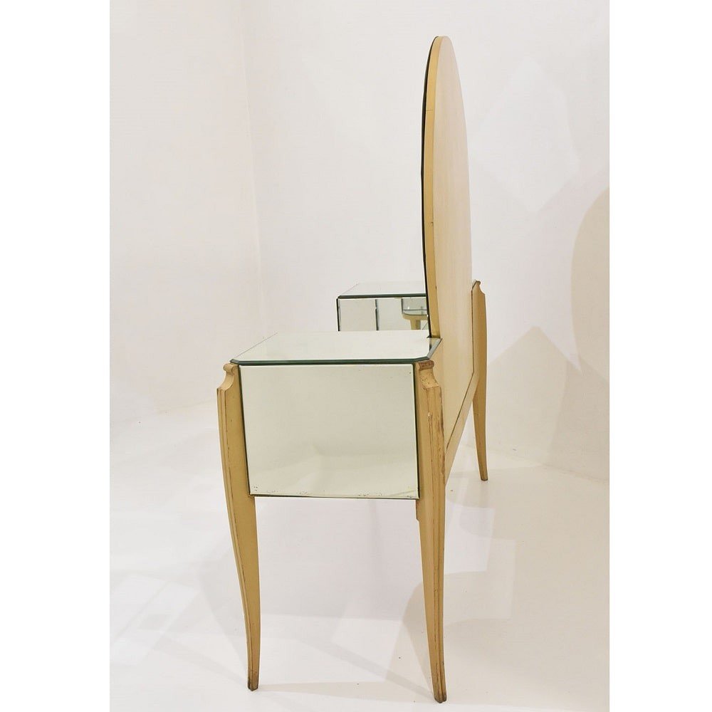 Glass Dressing Table For Ledies, Large  Coiffeuse, French 1950s. (mco35)-photo-6