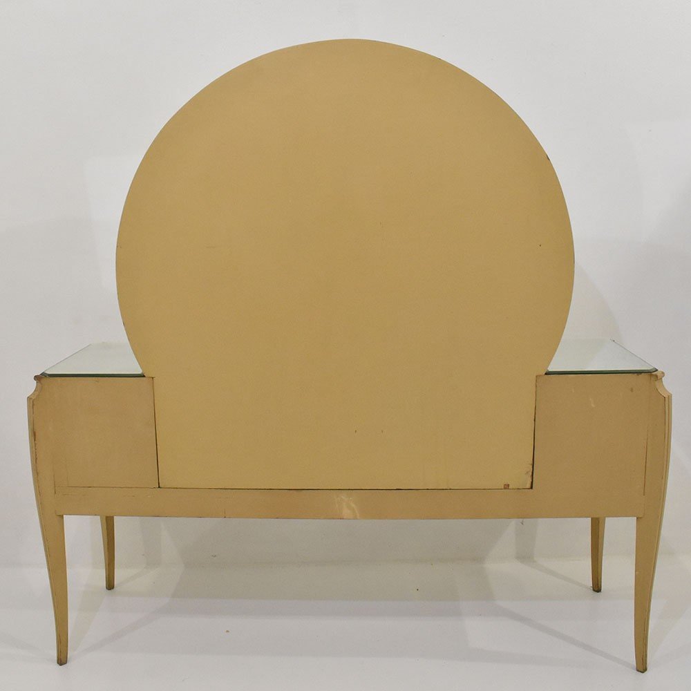 Glass Dressing Table For Ledies, Large  Coiffeuse, French 1950s. (mco35)-photo-7