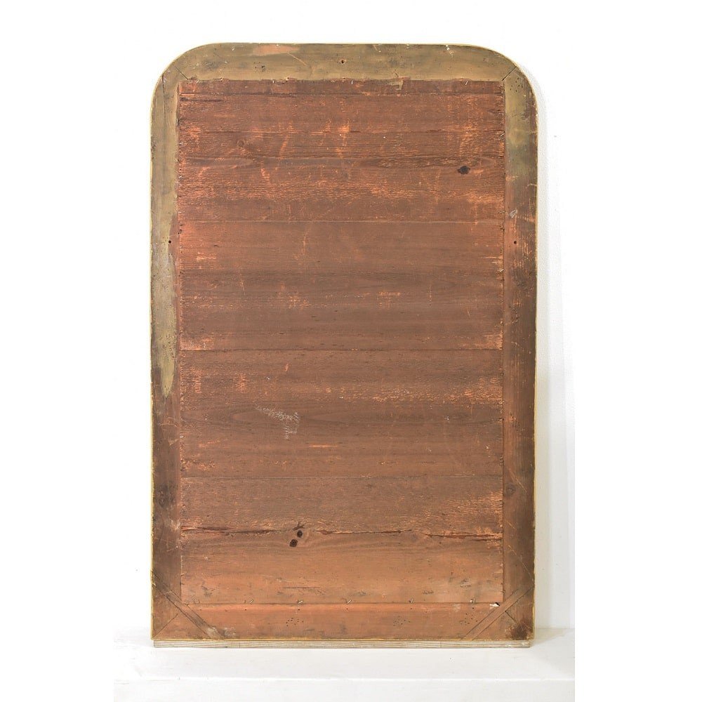 Antique Louis Philippe Mirror, Gilded Wall Mirror, Antique Gold Leaf Mirror, XIX . (sp175)-photo-6