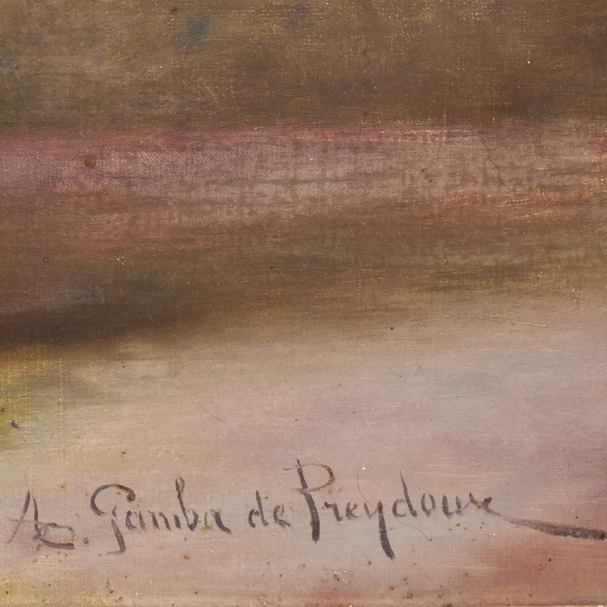 Antique Flower Painting, Still Life, Pink Roses, Oil On Canvas, 20th Century. (qf665)-photo-6