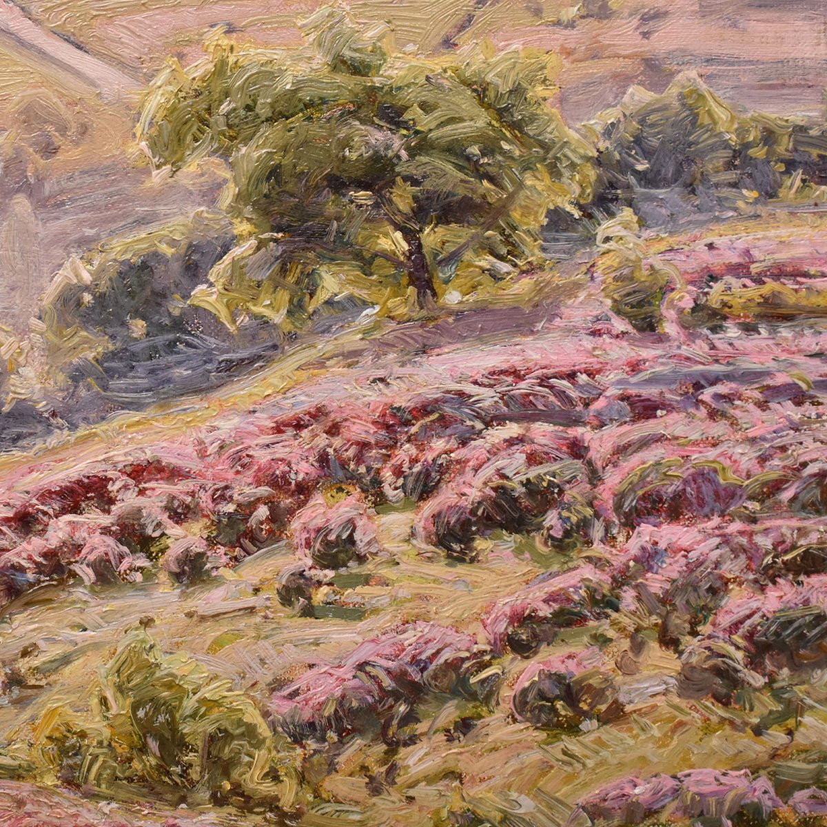 Didier Pouget, Tableau Ancien Paysages, Vallée De La Corrèze, Huile Sur Toile, XX. (QP658)-photo-4