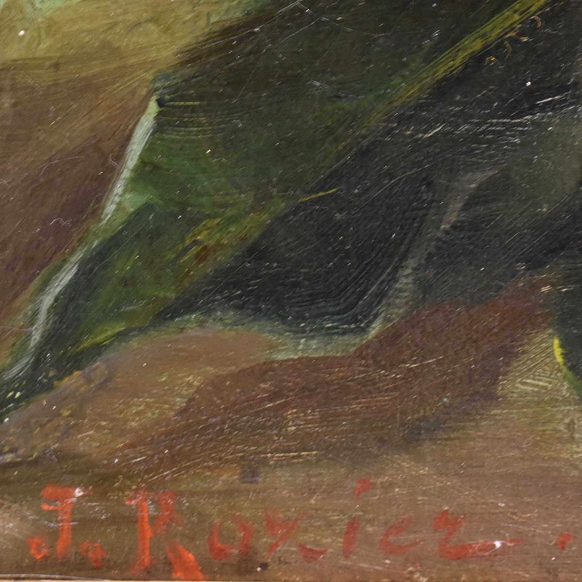 Antique Flower Painting, Daisies And Poppies Flowers, Oil On Canvas, Late 19th Century. (qf670)-photo-5