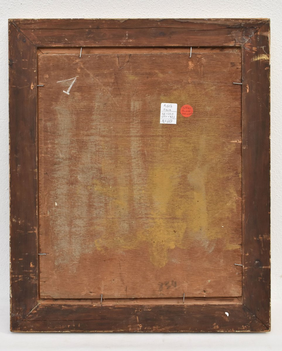 Tableau Ancien Fleurs, Dronsart, Peinture Fleurs, Roses Blanches Et Roses, Art Deco. (QF668)-photo-6