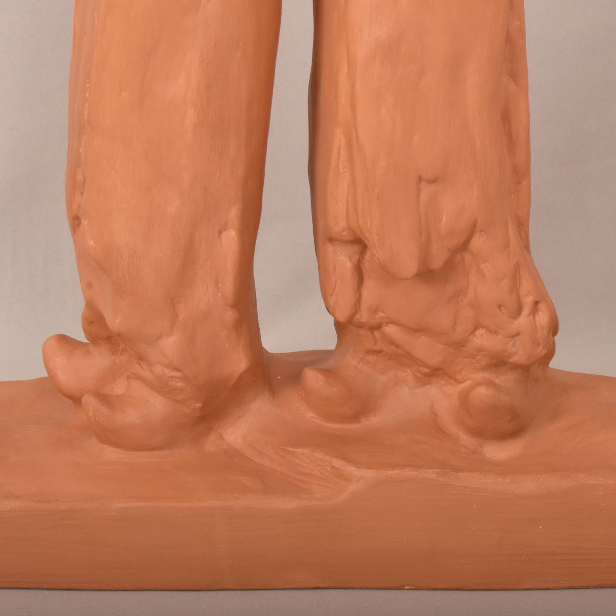 Art Déco Sculpture, Terracotta, Two Young Women With An Amphora, Amedeo Gennarelli, XX (stte98)-photo-4