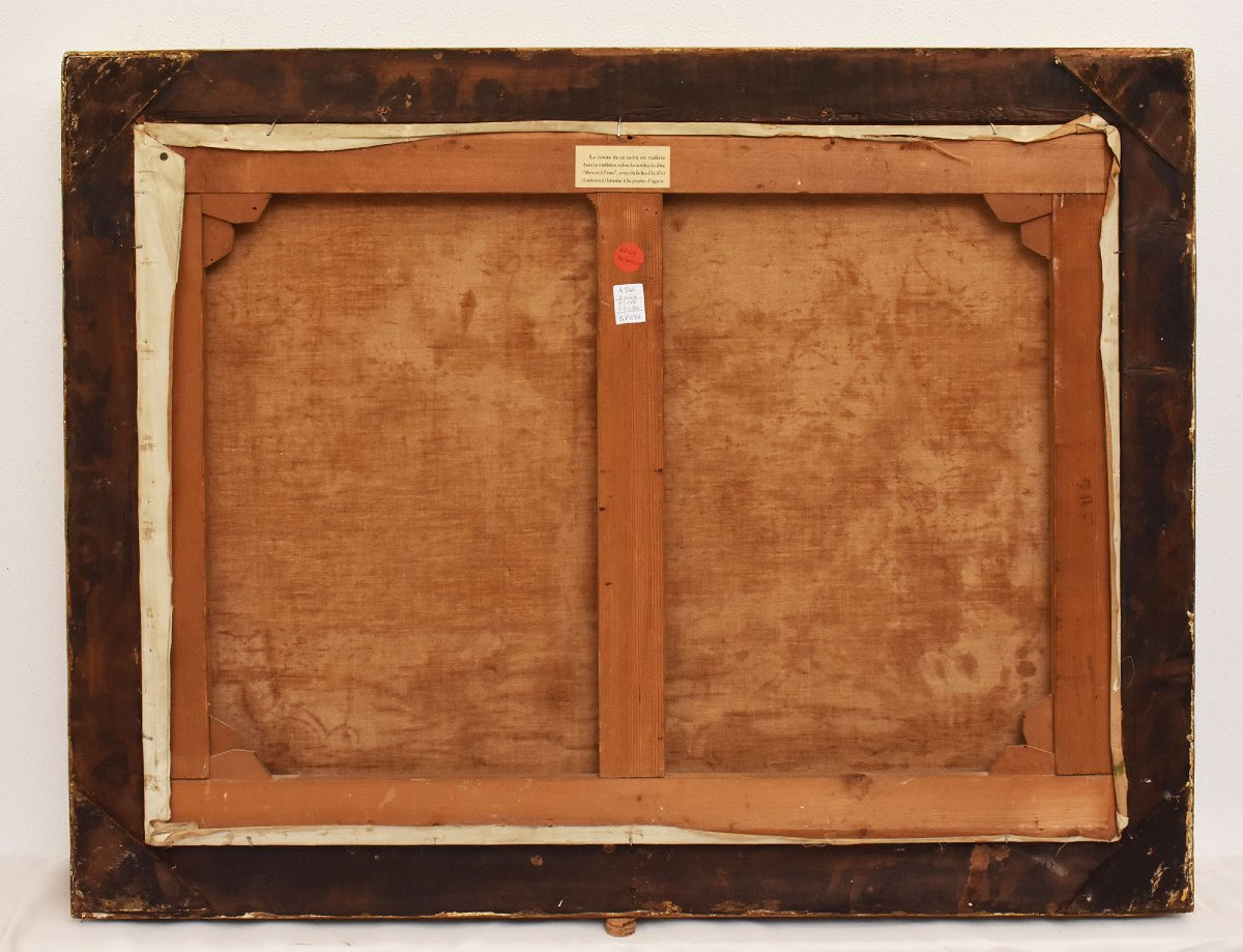 PAYSAGES AVEC OLIVIERS, CÔTE MÉDITERRANÉENNE, EMILIO FILIPPINI, HUILE SUR TOILE, XX. (QP697)-photo-6