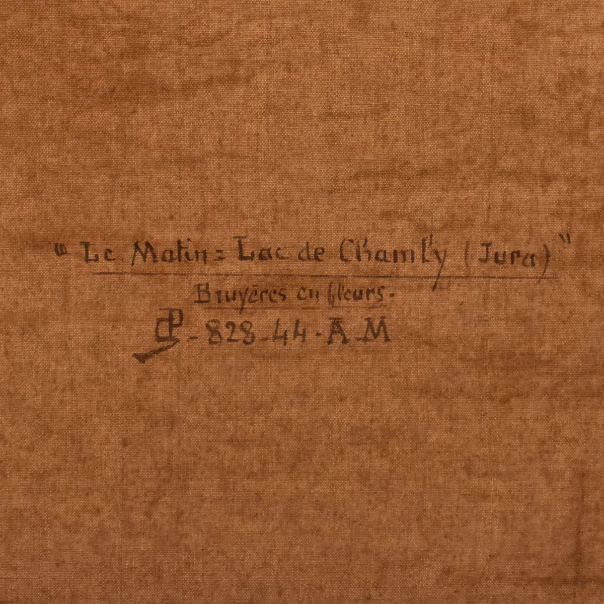 Tableau Ancien Paysages, Didier Pouget, Lac de Chambly, Jura, Huile Sur Toile, XX (QP706)-photo-6