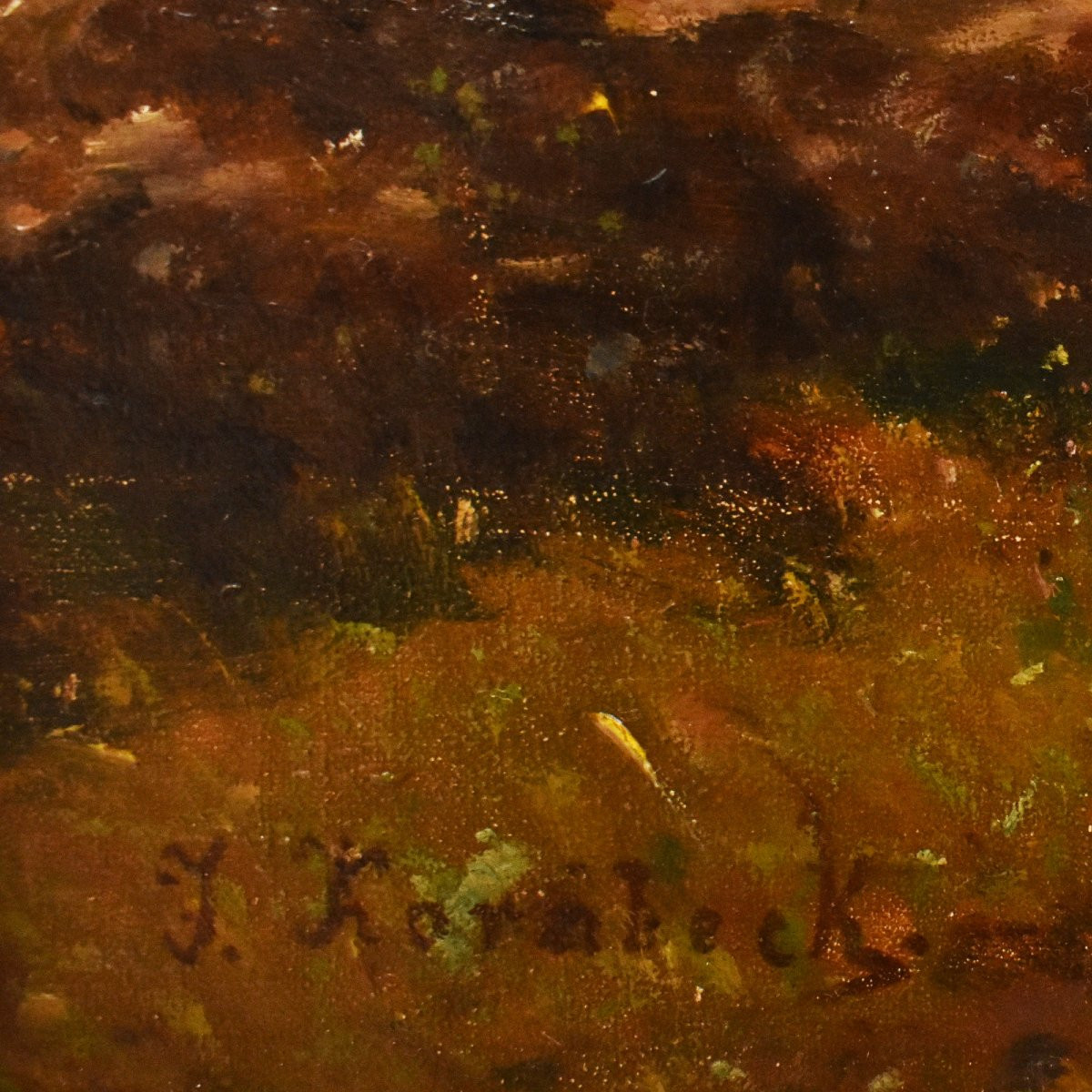 Antique Oil Painting, Landscape With Flock And Shepherd, Nature Painting, XIX Century. (qp712)-photo-6